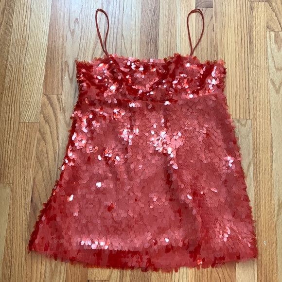 Zara Dresses & Skirts - Zara Red Sequin Dress